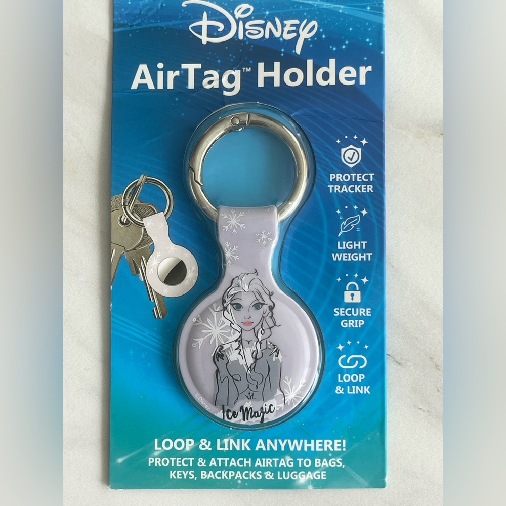 Disney Ice Magic AirTag Holder - Purple and White